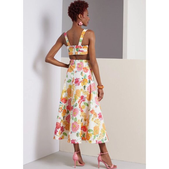 Vogue Patterns V1961 Misses Top Skirt Pants Sewing Pattern Sizes 14-22 - Picture 5 of 7